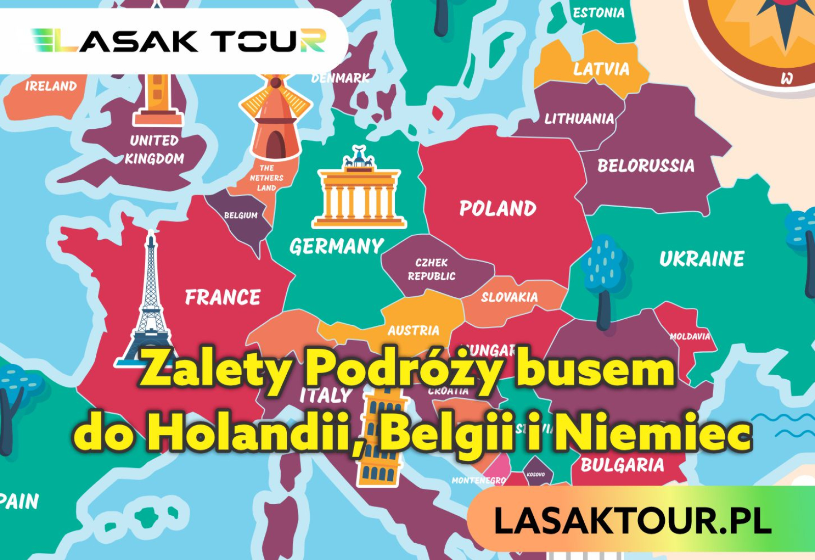 Zalety Podróży busem do Holandii, Belgii i Niemiec